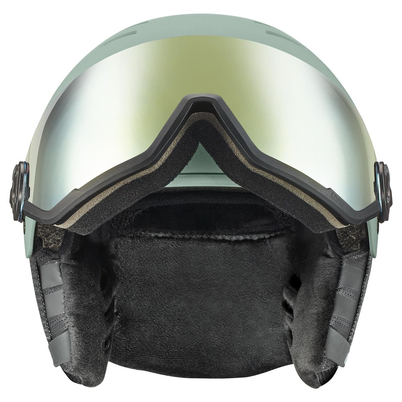 uvex wanted visor, Kask narciarski unisex-dorosły, oxid green matt, 58-61 cm