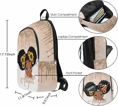 Miniatura 3 de MyPupSocks Mochila personalizada Bolsa de almuerzo Casual Daypack School Bag para regalo de escuela de espalda, Multi15, Mochilas Daypack