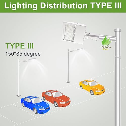 Miniatura 5 de Luces de estacionamiento LED blancas de 150W, luz de poste de caja de zapatos LED, protección contra sobretensiones de 21000LM 5000K, reemplazo de