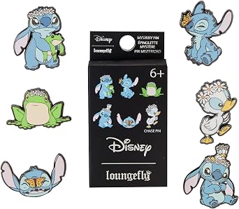 Loungefly Disney - Lilo & Stitch - Springtime Stitch - 1 Of 6 To Collect - Styles Vary - Lilo And Stitch - Blind Box - Enamel Pins - Cute Brooch for Collecting - For Backpacks & Bags