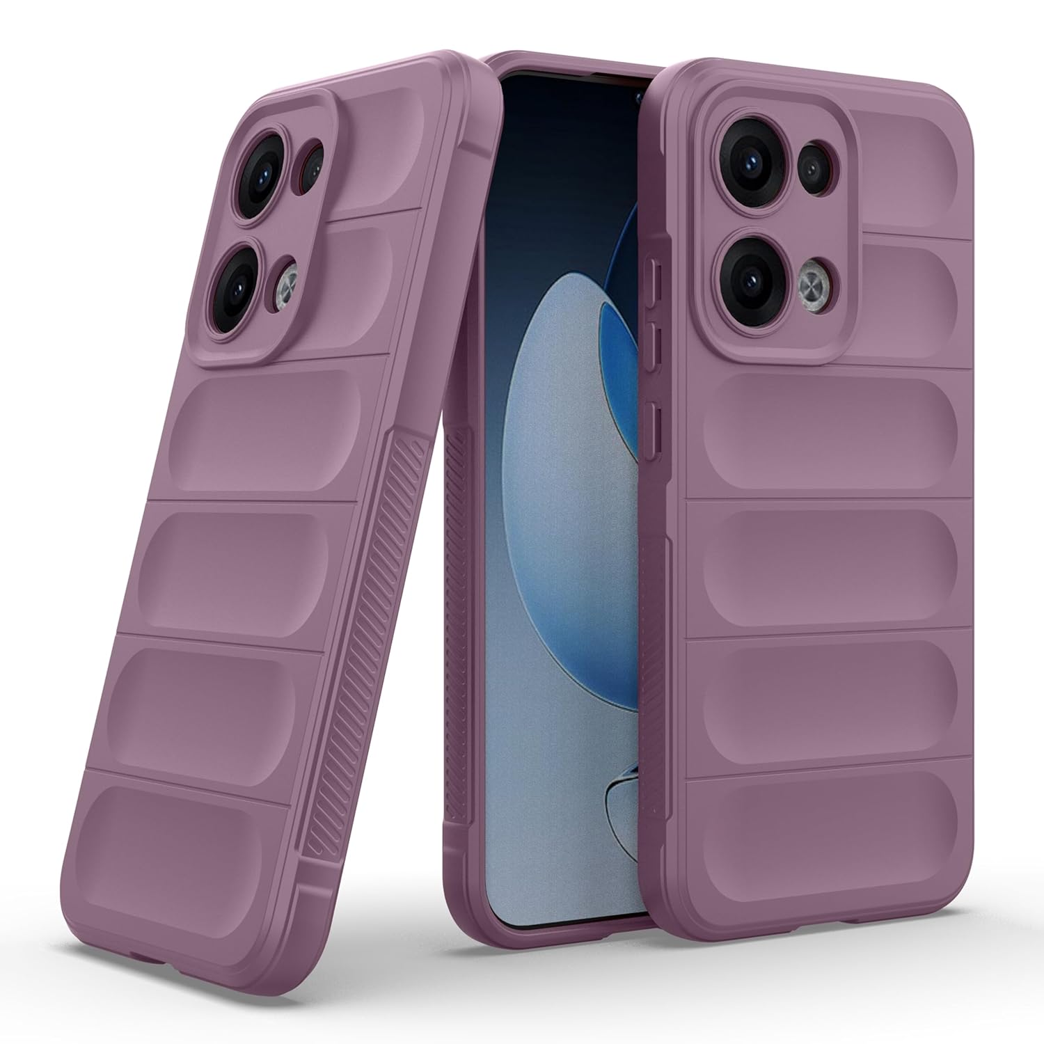 Zapcase Back Case Cover for Oppo Reno 13 5G | Compatible for Oppo Reno 13 5G Back Cover | Liquid Silicon Magic Case with Camera Protection | Lavender Zapcase Back Case Cover for Oppo Reno 13 5G | Compatible for Oppo Reno 13 5G Back Cover | Liquid Silicon Magic Case with Camera Protection | Lavender