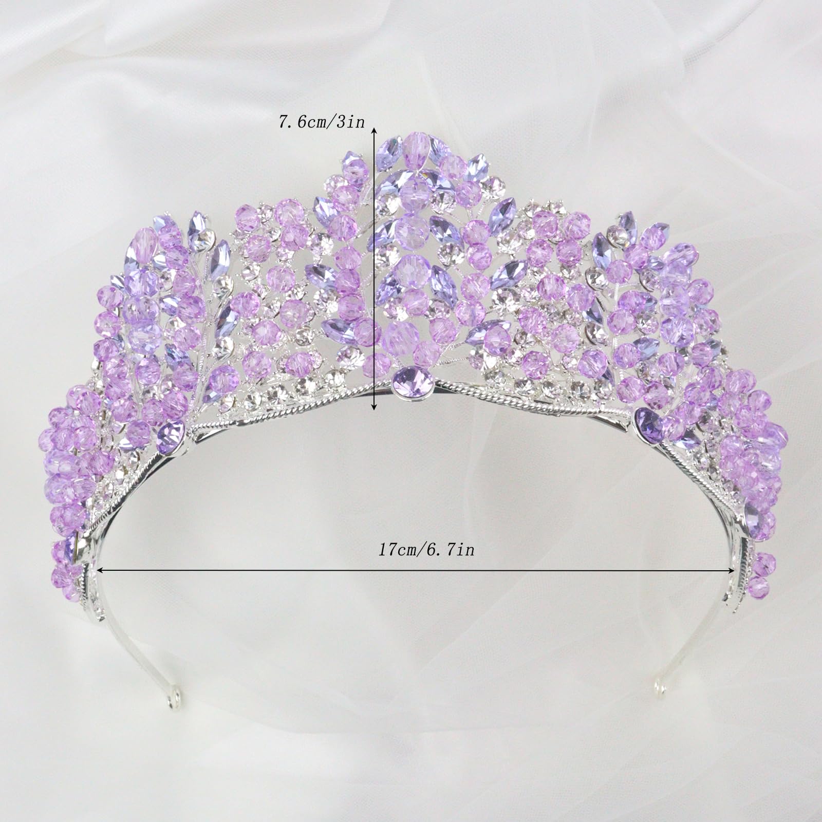 Tiaras y coronas de reina barroca con diamantes de imitación para mujer, diadema brillante de princesa hecha a mano de cristal para quinceañera, Halloween, cumpleaños, baile de graduación,