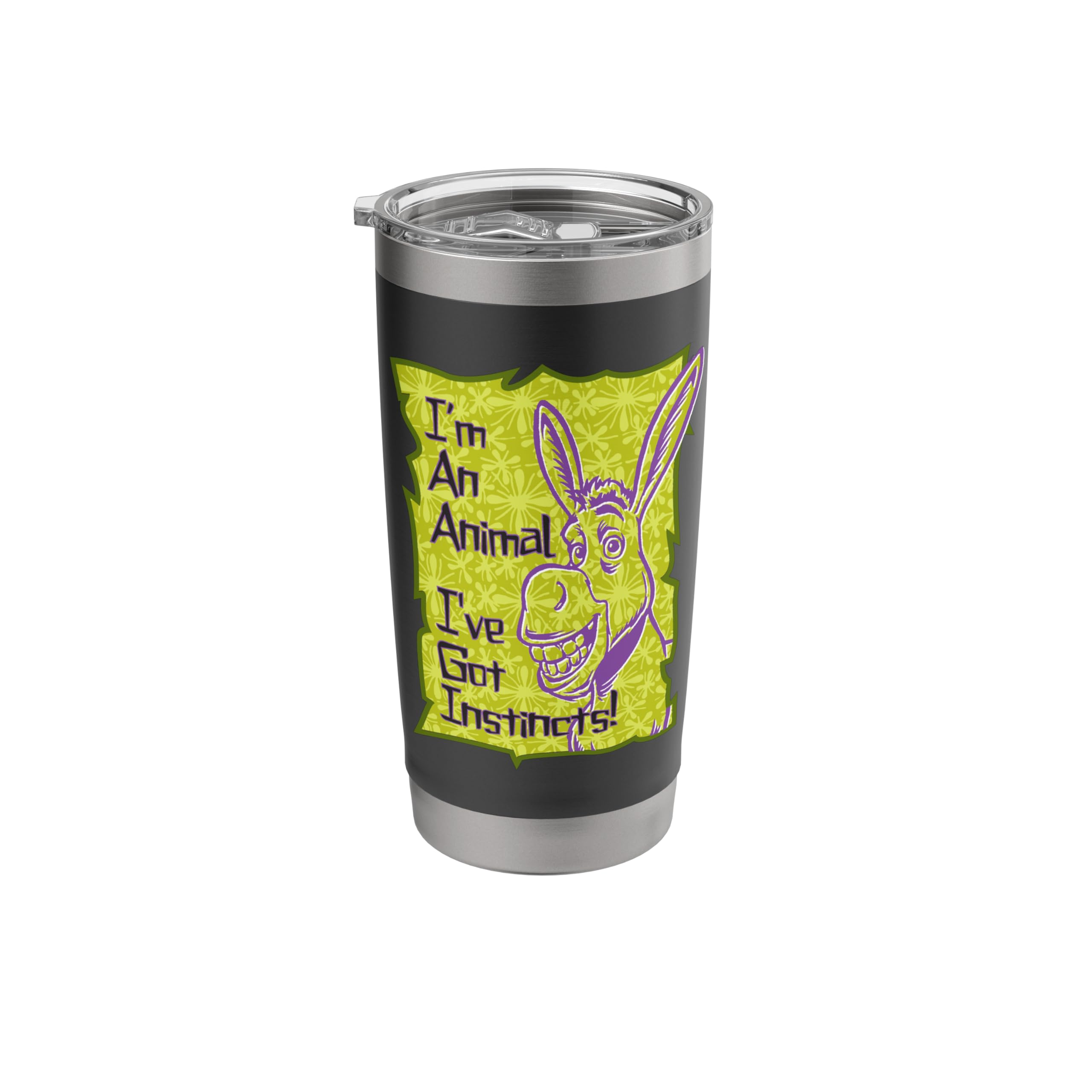 DreamWorks Shrek Donkey I've Got Instincts Stainless Steel Insulated Tumbler