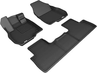 3D MAXpider All-Weather Floor Mats for Acura RDX 2019-2023 Custom Fit Car Floor Liners, Kagu Series (1st & 2nd Row, Black)