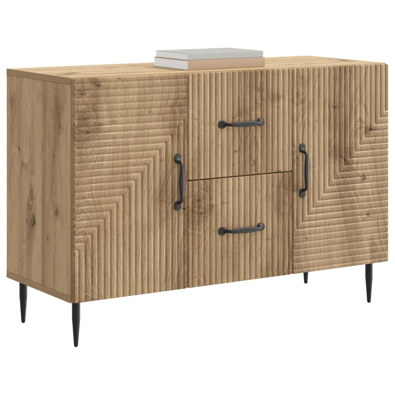 Credenza in rovere Artisan, 89 x 34,5 x 60 cm, comò in legno