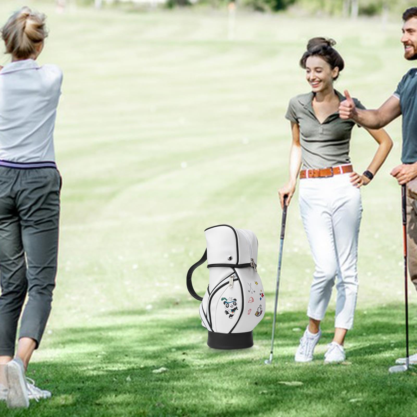Golftaschen – Damen Golfball-Aufbewahrungstasche, niedlicher Panda
