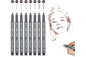 Hethrone Waterproof Sepia Ink Pens for Artists