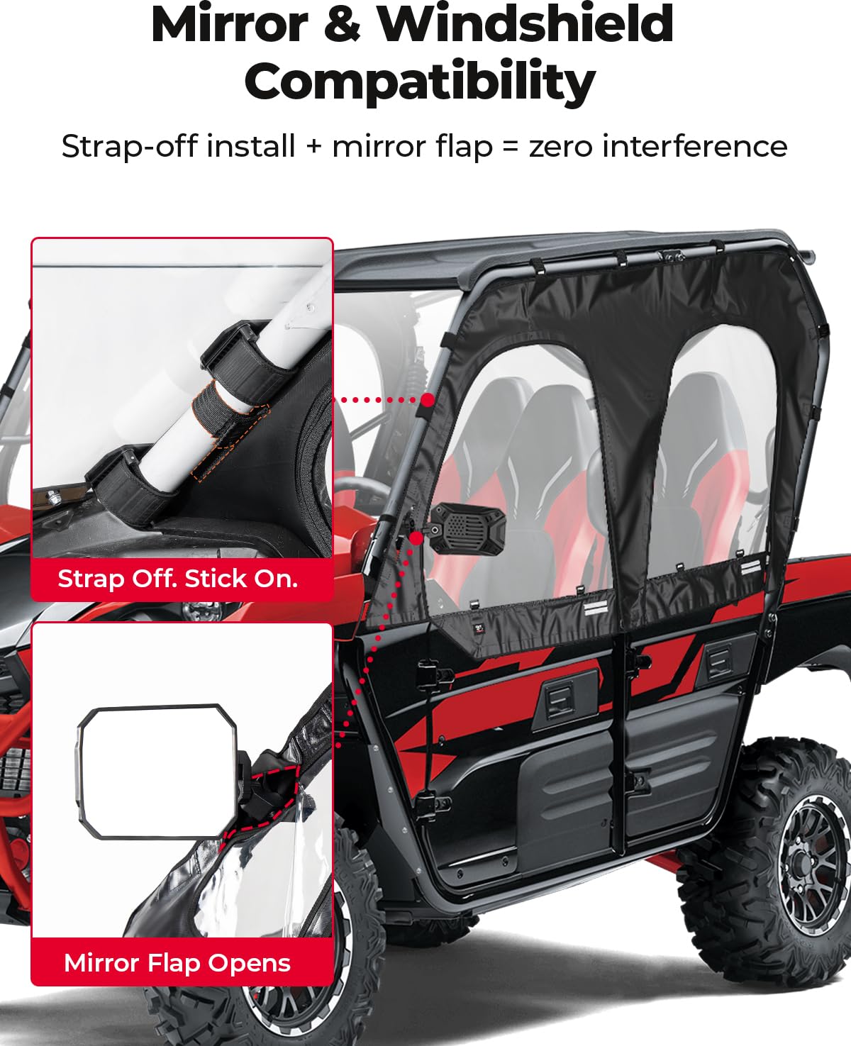 Kiyomi/4 Amazon.com: KEMIMOTO Soft Upper Doors Compatible with Kawasaki