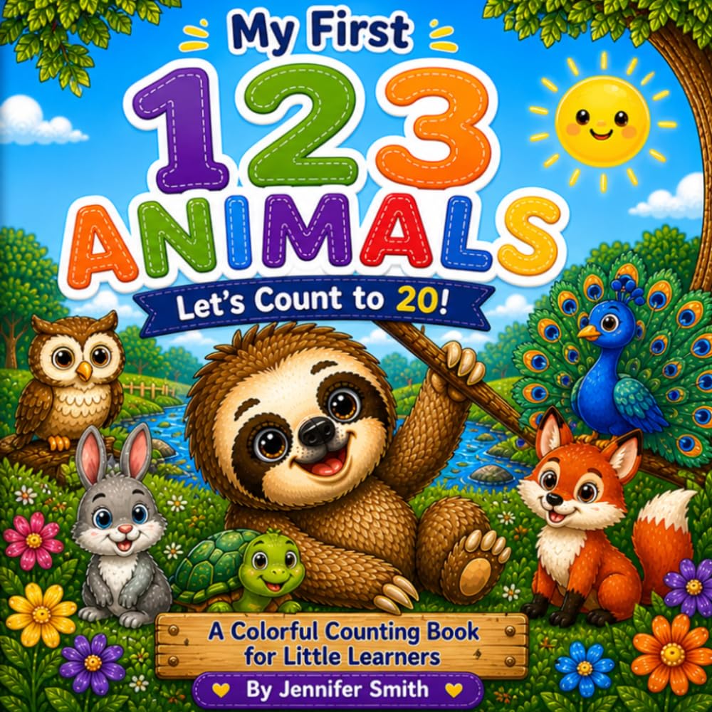 My First 123 Animals: Let’s Count from 1 to 20 with our friend the Sloth!