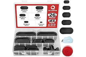 26PCS Durable Oval Grommets Set with Diverse Size Options