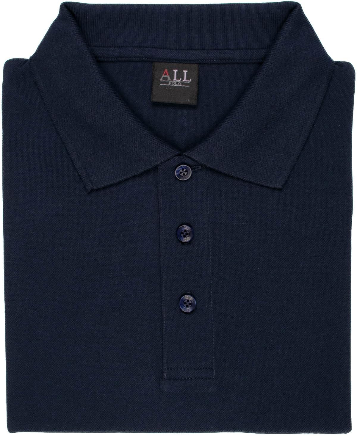 Men's Polo Shirt - Short Sleeve Regular Fit Classic Pique Solid Casual 3 Button Collared Top - Image 5