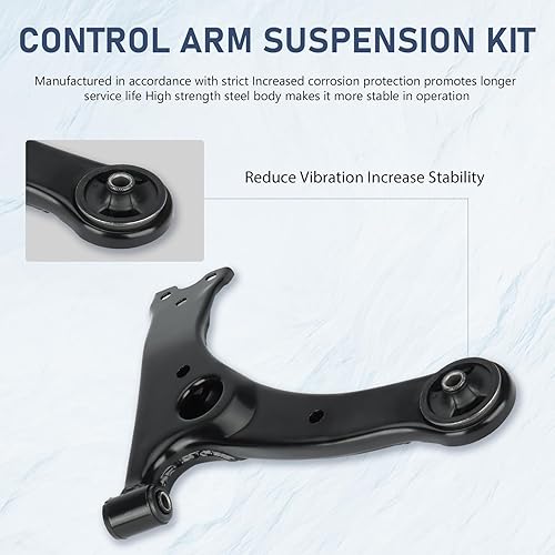 Miniatura 2 de Brazo de control inferior delantero izquierdo derecho con conjunto de rótula para Toyota Matrix Corolla 2003-2013 Celica 2003-2008 Pontiac Vibe