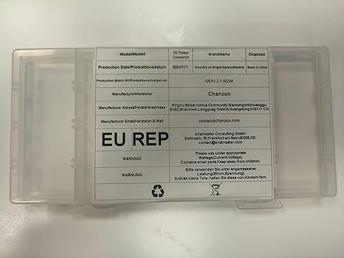 Miniatura 7 de Chanzon 5 machos  5 hembras Conector de alimentación de 12 V CC de 0217in x 0083in enchufe de alimentación de 24 V para tira de LED CCTV cable de