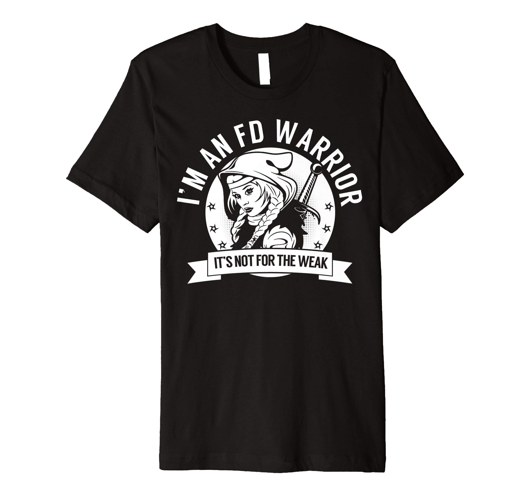 FD Hooded Warrior T-Shirt - Fibrous Dysplasia Awareness T-Shirt