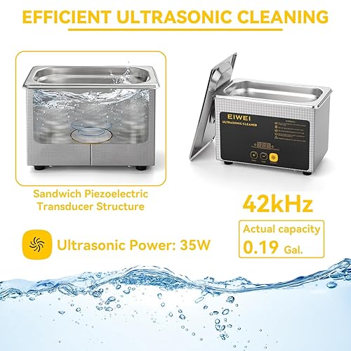 Miniatura 5 de 10L 240W Laboratorio Limpiador Ultrasónico & 0.7L 35W Limpiador ultrasónico de la joyería Paquete