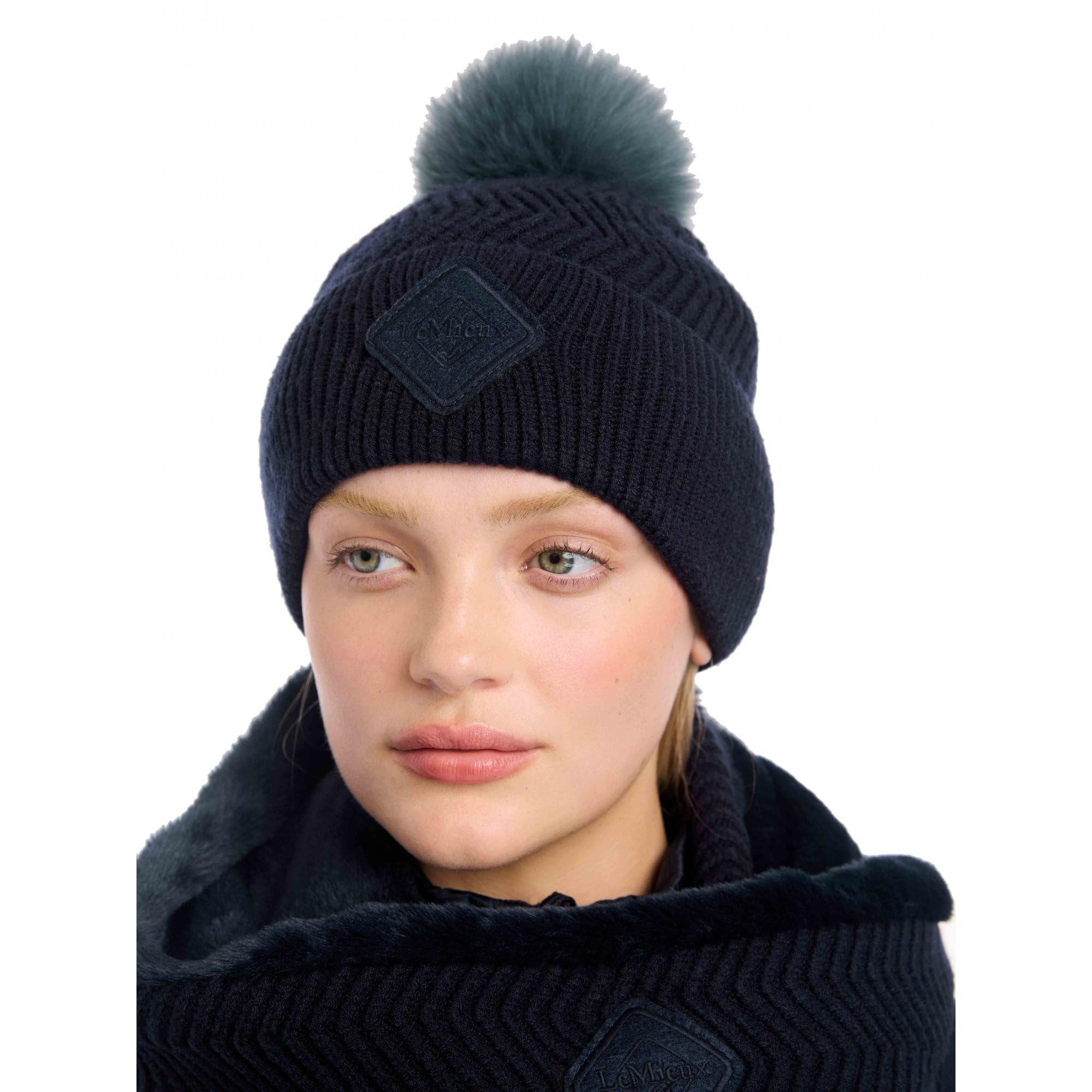 LeMieux Lila Womens Beanie - Petrol