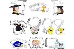 10-Piece 2024 Graduation Cookie Cutter Set for Unforgettable Celebrations