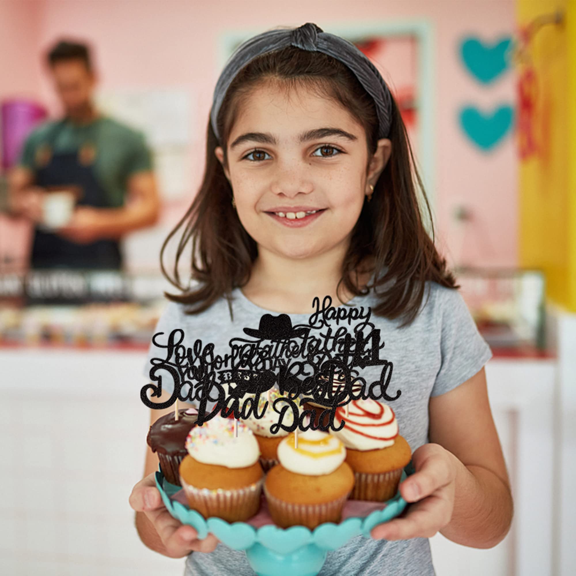 12 Decorazioni Per Torta Festa Del Papà - Topper Per Cupcake Con Barba, Birra, Attrezzi - Ideali Per Compleanno Papà E Festa Del Papà 2025