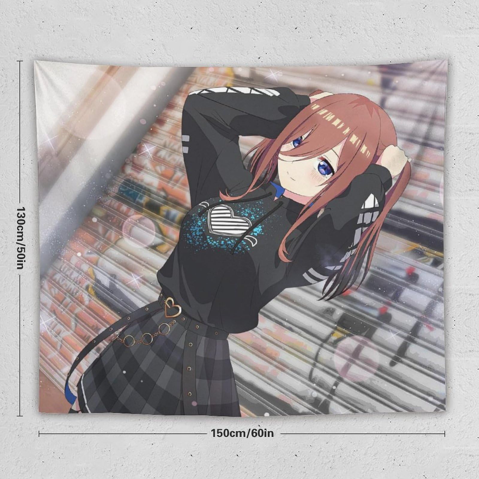 Amazon.co.jp: 五等分の花嫁 中野三玖 タペストリー 壁掛け 多機能