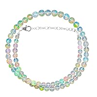 Vista 1 de OdrillionGems 100% Natural Ethiopian Opal Gemstones Choker Necklace, Opal Beads Birthstones, 925 Sterling Silver, Healing Crystals, Handmade