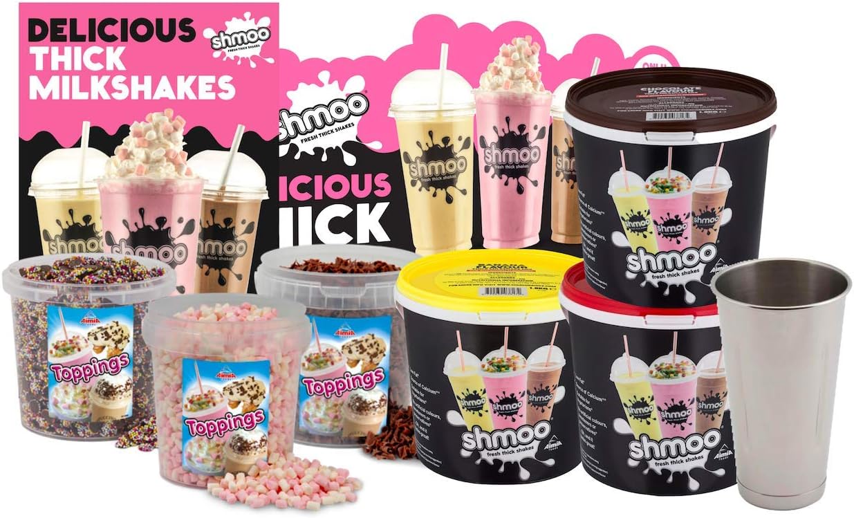 Shmoo Milkshake Starter Kit with Shmoo Disposables & Point of Sale (Small 13lf oz Cups)