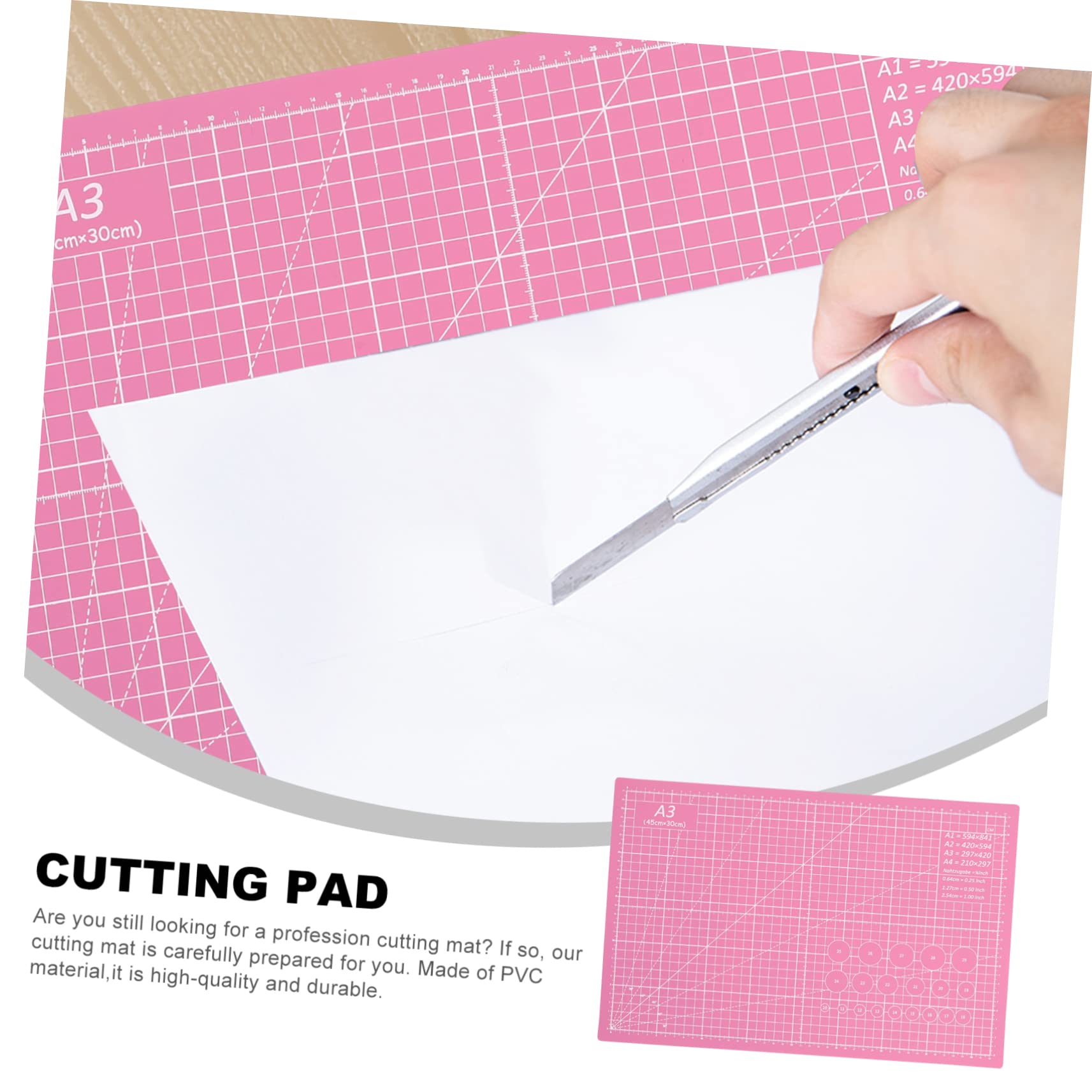 A3 Schneidematte Selbstheilend aus Pvc, Lila für Papier und Stoff