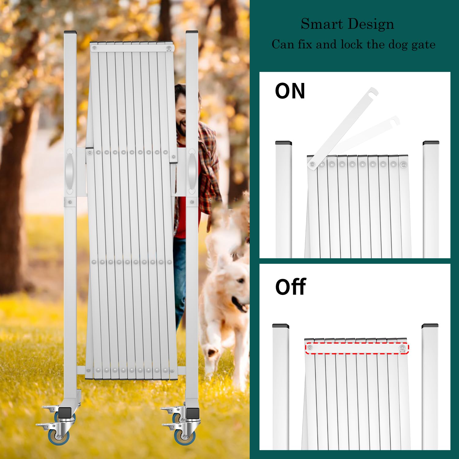 Snapklik.com : WEWORTH Expandable Barricade Gate,Accordion Garden Yard ...