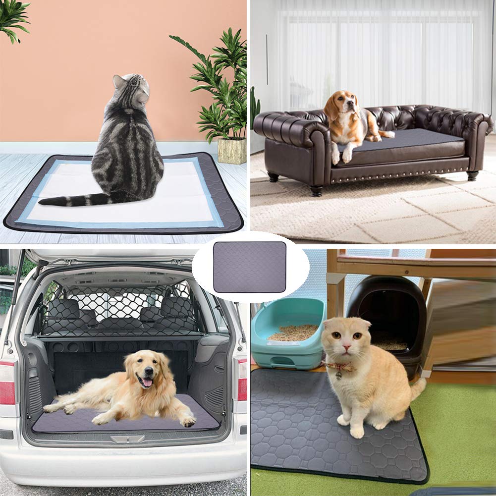 Almohadillas De Entrenamiento para Perros Reutilizables Y Lavables, Almohadillas De Incontinencia para Perros Alfombras De Adiestramiento De Viaje Antideslizantes para Cachorros,XL/140X100cm