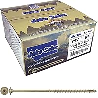 Vista 8 de Jake Sales Tornillo de retraso de construcción #17 x 12 - Tornillo de retraso estructural resistente con accionamiento Torx/Star Drive