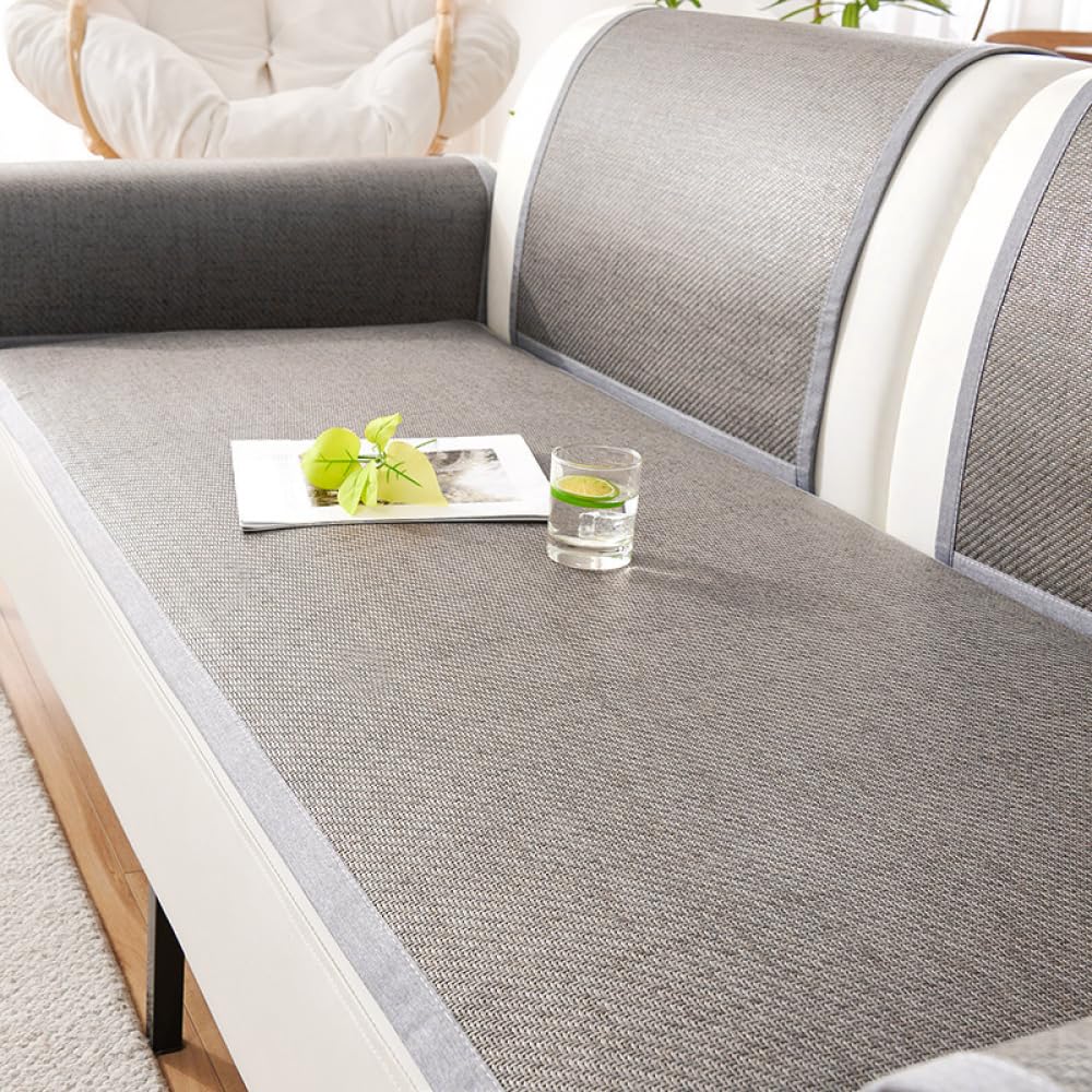 Housse de canapé grise 70x90cm couvre-canapé d'été