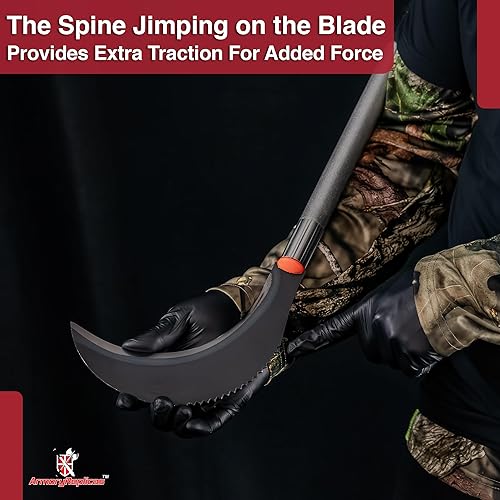 Miniatura 7 de Armory Replicas - Swift Means - Hoz de limpieza de cepillos para exteriores - Herramienta de mantenimiento para mejorar el césped del patio en casa