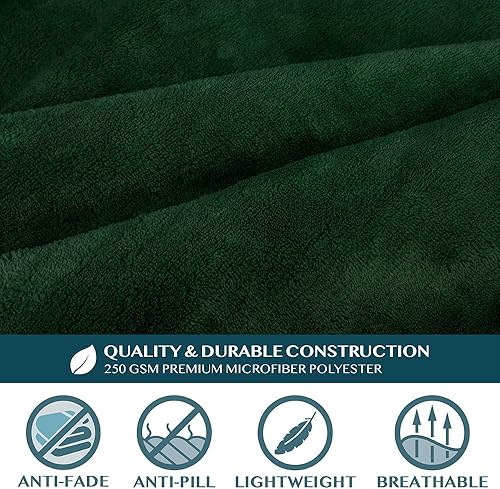 Miniatura 24 de PAVILIA Manta con mangas para adultos, mujeres y hombres, manta suave y cálida de forro polar, manta de regalo Negro -,Marrón,Burrito Beige,Carbón