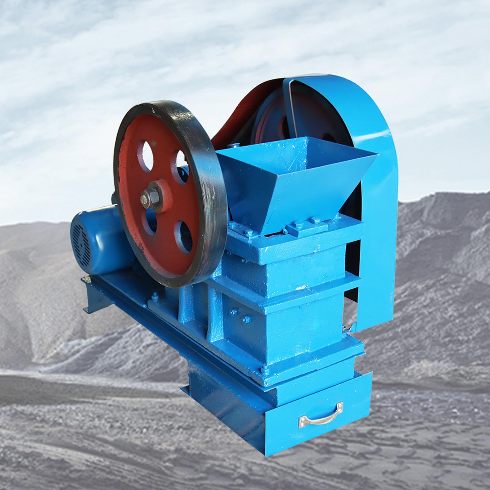 WYDDDARY Jaw Crusher Rock Crush Machine Electric Shatter Pulverizer for Ore Coal Stone 220V 2.2KW