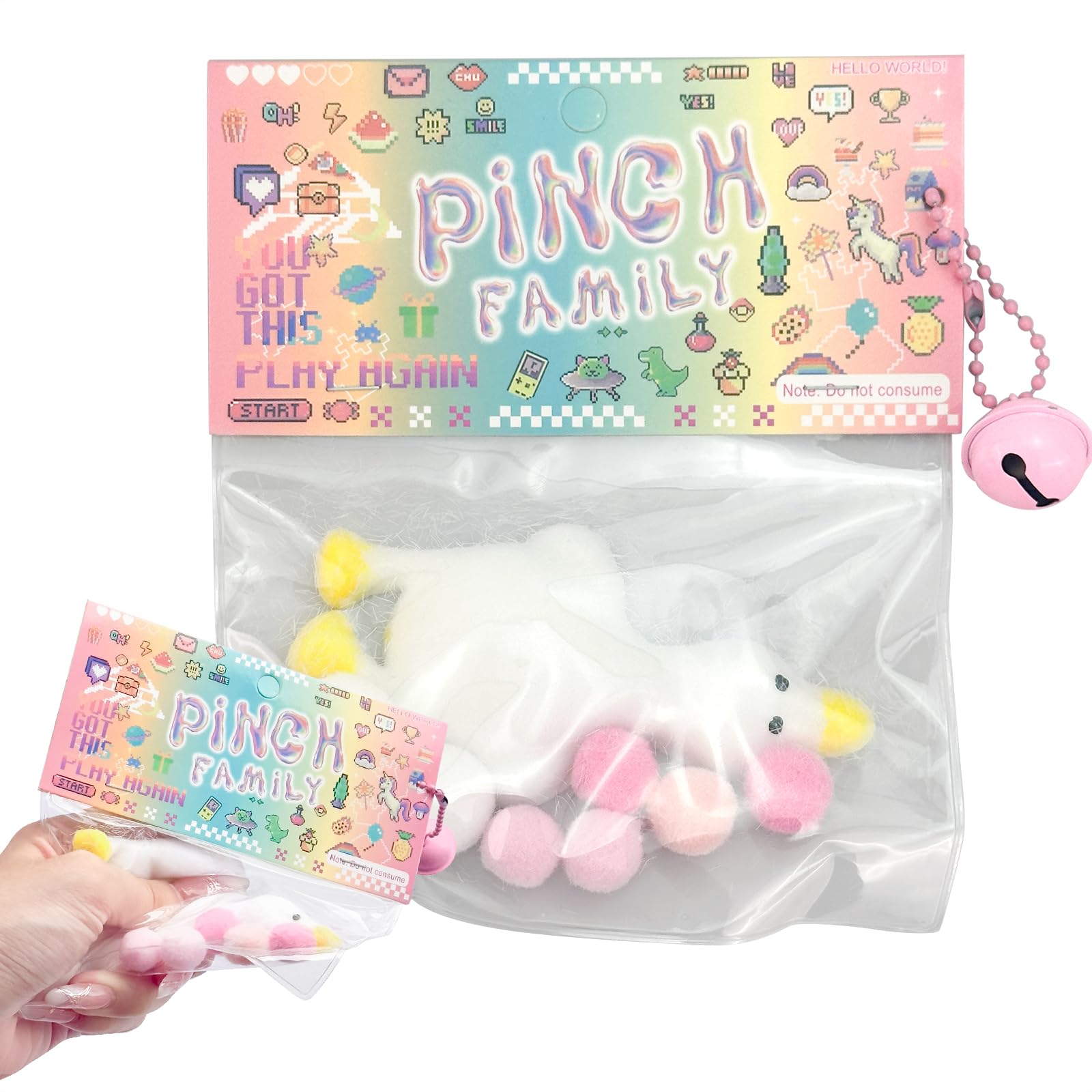 Mochi Squishy Lying Duck - Adorable Soft Fidget Toy for Stress Relief, Adult Party Accessories & Sensory Focus