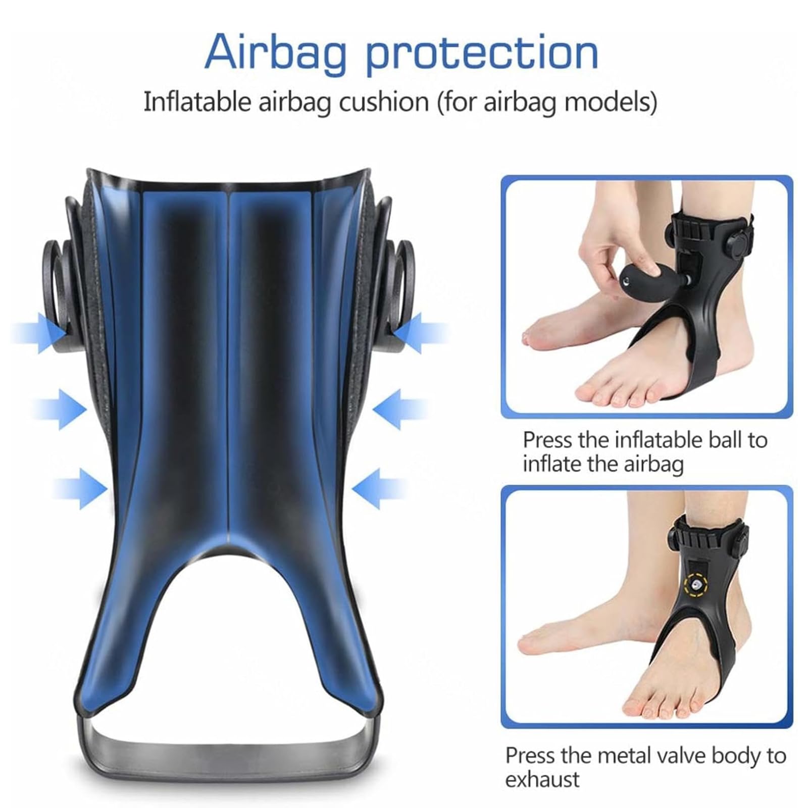 TsoLay Órtesis para Pie Caído, Ajustable para Fascitis Plantar, Estabilizador De Tobillo Ajustable Y Soporte para Pie Caído, Ligero E Invisible, para Hemiplejia Y Lesión del Tendón De Aquiles