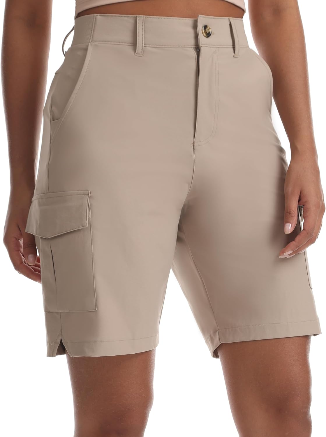 Women's Lightweight Hiking Shorts Quick Dry Running Outdoor Cargo Shorts with Pockets for Travel Athletic Camping - Image 3