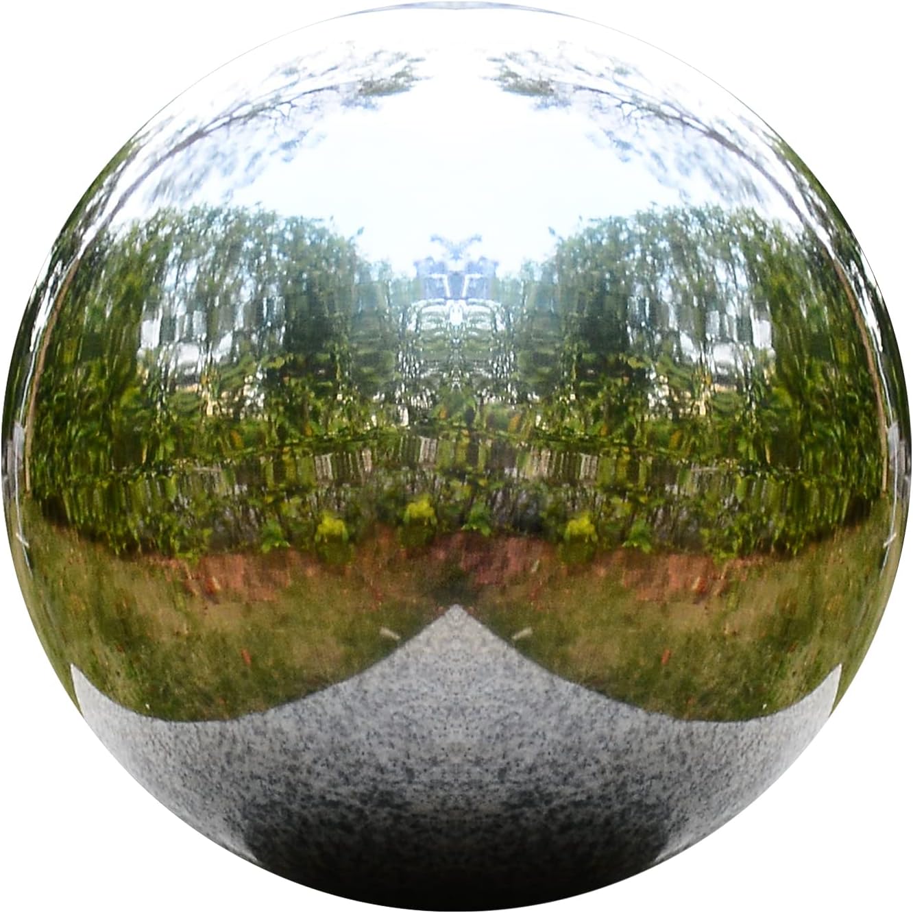 OXSNice 12 inch Gazing Ball,Blue Garden Sphere Mirror Globe Ball,Paint from