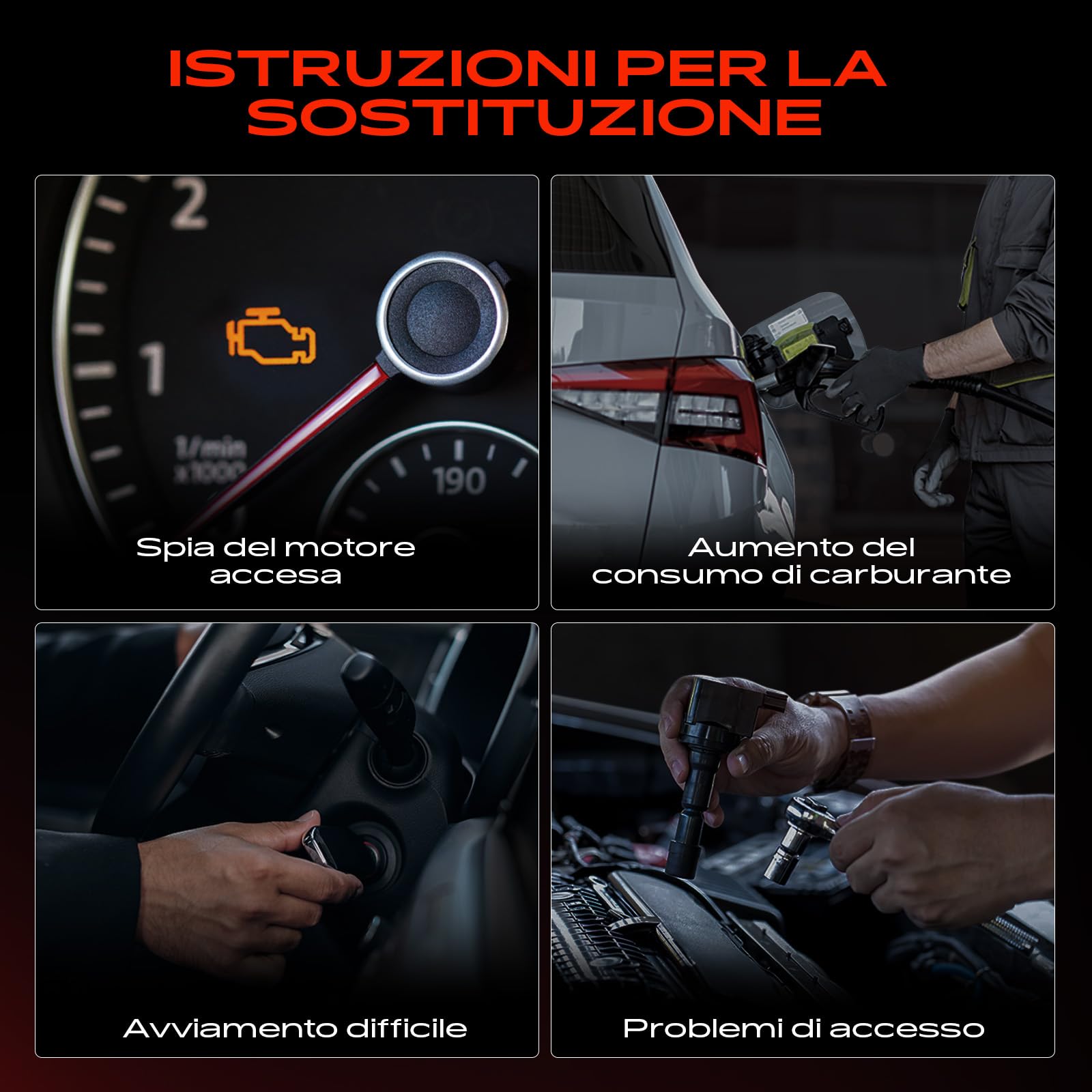 Frankberg 3x Bobine di accensione Compatibile con EcoSport 1.0 EcoBoost Focus III Turnier 1.0 EcoBoost B-Max JK 1.0 EcoBoost Focus III 1.0 EcoBoost C-Max II DXA/CB7 DXA/CEU 1.0 EcoBoost CM5G12A366CB