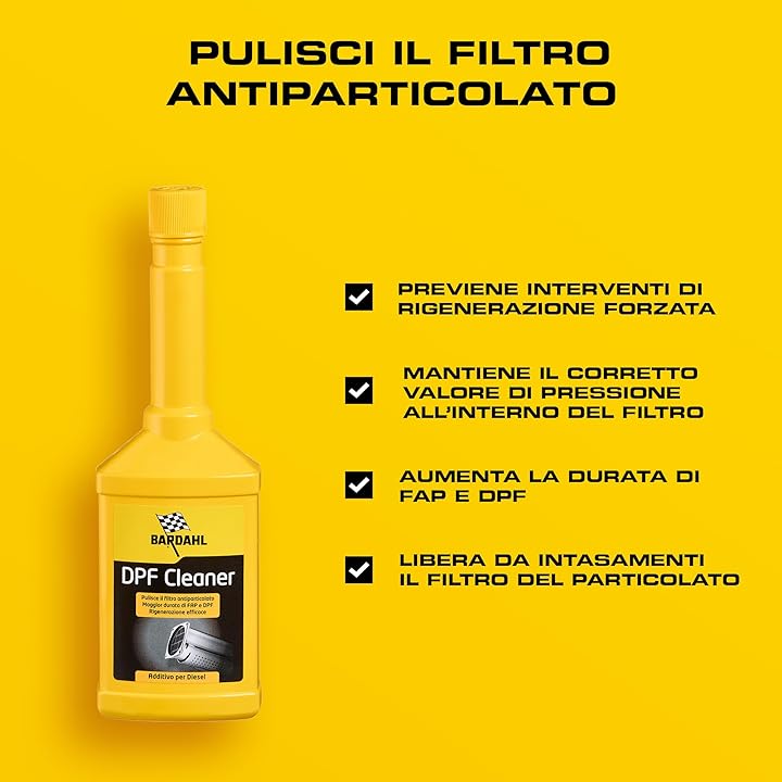 Bardahl - dpf cleaner additivo per gasolio pulisce libera da intasamenti il filtro