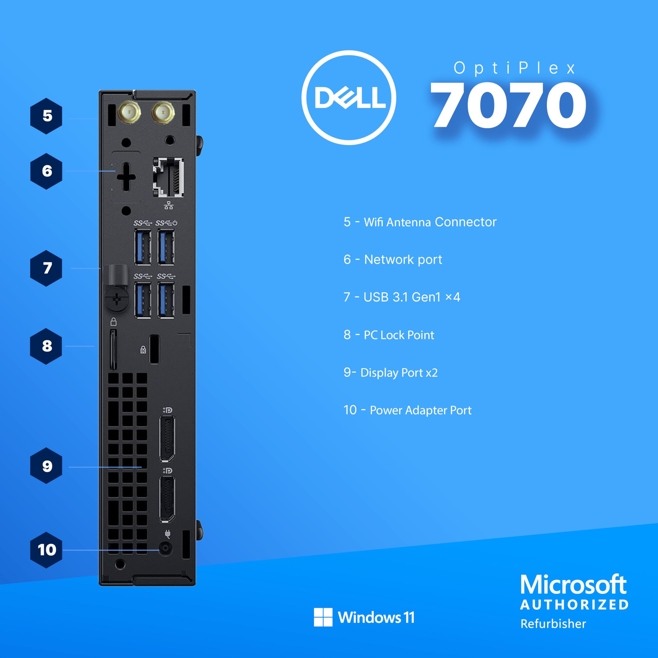 Amazon.com: Dell OptiPlex 7070 Desktop Micro PC | Intel i7 9th Gen