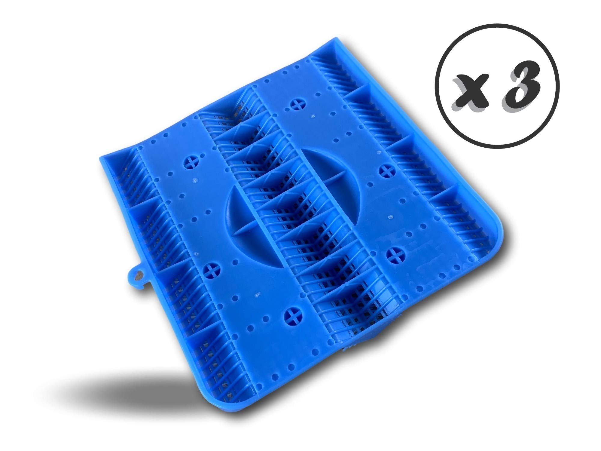 Kibros Lot 3 tapis massants pieds ergonomiques brosse acupression | Ergonomique, brosse d'acupression, soulage tensions pieds, lavage nettoyage pieds salle de bain douche.