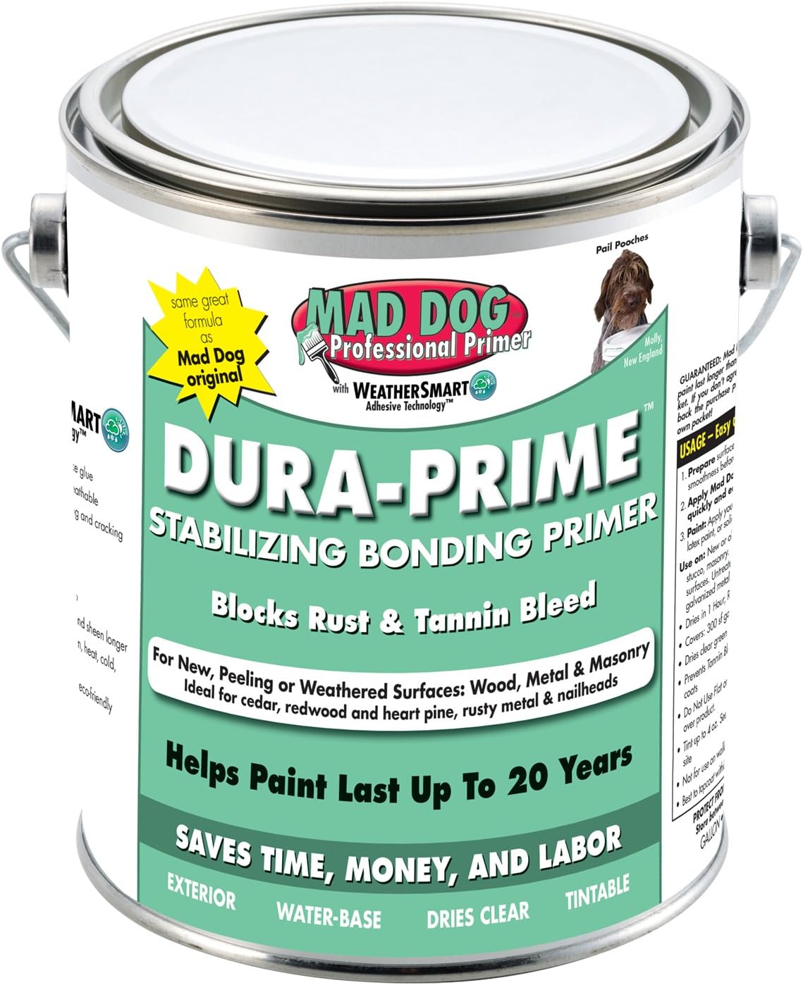 MAD DOG MDPDP025 DuraPrime Stabilizing Bonding Primer, 1 quart