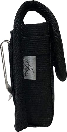 AGOZ Rugged Kyocera DuraXV DuraXA E4520, DuraXE E4710, Dura XTP Belt Clip Case, Tactical Vertical Carrying Canvas Holster Pouch Cover with Belt Loops & Metal Belt Clip Dura XV XA,DuraXV LTE Flip Phone