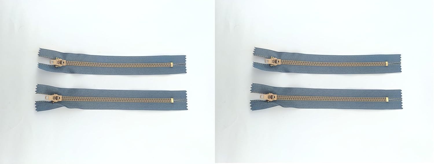 advancedestore (Pack of 4) Anti Slide Lock and Zip Stopper Zipper fir Jeans for Men phnats and Skirts(Cement) size-9inches