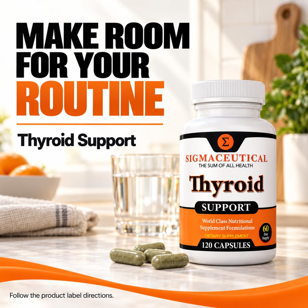 Thyroid Wellness Blend | Zinc, Selenium & Iodine Complex | Ashwagandha & Kelp Herbal Support | 120 Vegetarian Capsules | Natural Energy & Metabolism Formula — Amazon image 5