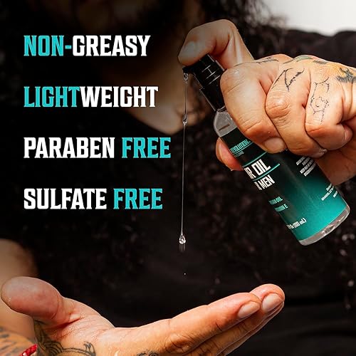 Miniatura 13 de Viking Revolution Spray de sal marina para hombres – Spray texturizante para el cabello con algas, aloe vera y extracto de algas rojas – Sprays