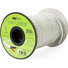 200 ft. 16AWG Low Voltage LED Cable 2 Conductor Jacketed in-Wall Speaker Wire UL Class 2 Certified
