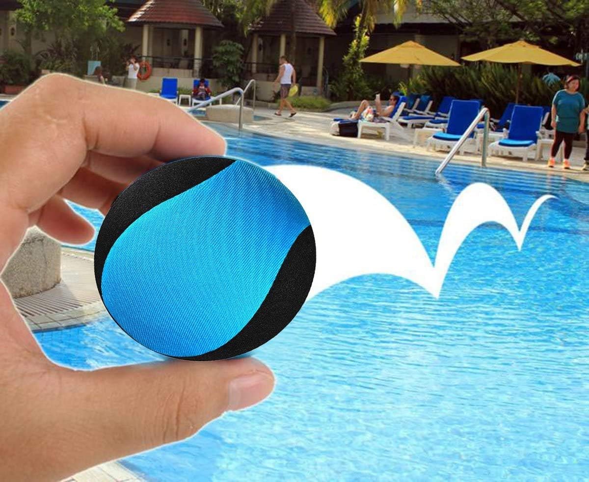 MAKFORT 2 Pack Bouncing Water Skim Ball Funny Pool Toys Surfing Ball (Blue + Green), Blue+green - Image 4