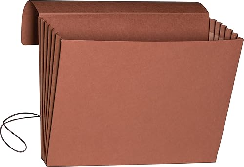 Miniatura 2 de Smead Cartera de archivo expansible, solapa y cierre de cordón, expansión de 5-1/4", tamaño carta extra ancha, cuerda roja, 10 por caja (71186)