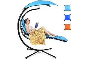 Tangkula Hanging Chaise Lounger: Float Away in Comfort and Style